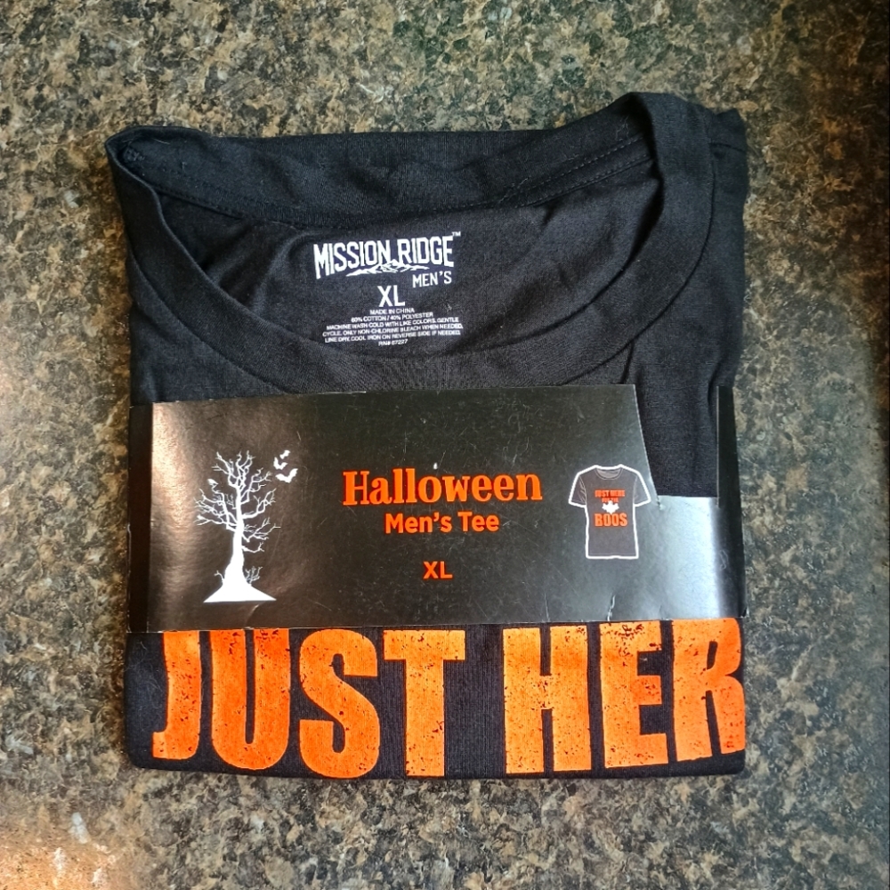 Halloween Just Here For The Boos (Booze) Shirt BNWT